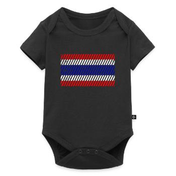 Drapeau de la Thaïlande - Body à manches courtes Premium Bébé - noir - Devant