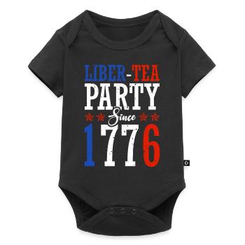 Liber-tea Party since 1776 July 4 - Baby Premium short-sleeve bodysuit - black - Front