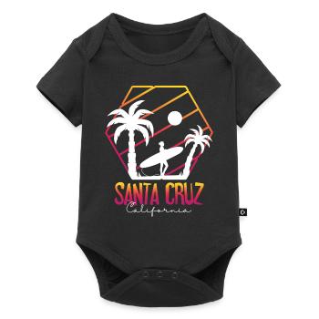 Santa Cruz California Summer Sun Palms Beach - Baby Premium short-sleeve bodysuit - black - Front
