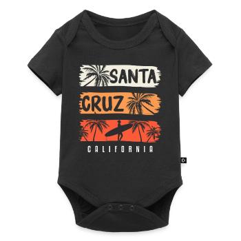 Santa Cruz California Summer Sun Palms Beach - Baby Premium short-sleeve bodysuit - black - Front