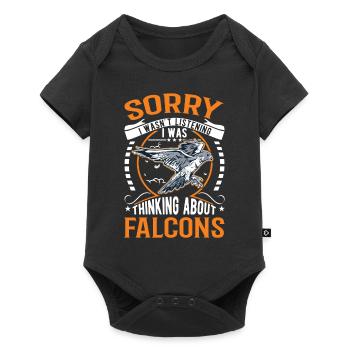 Falke Falkner Kestrel Falconry Falkner - Baby Premium short-sleeve bodysuit - black - Front