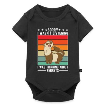 Amoureux du furet Cadeau furet - Body à manches courtes Premium Bébé - noir - Devant