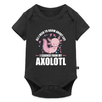 Axolotl Cadeau Amphibien à queue - Body à manches courtes Premium Bébé - noir - Devant