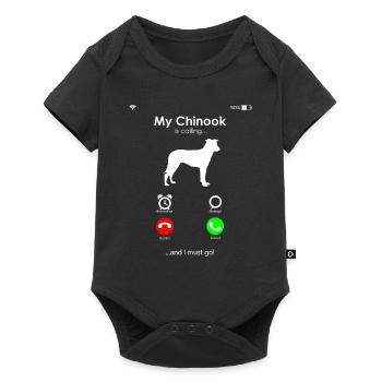 Chinook Chien - Body à manches courtes Premium Bébé - noir - Devant