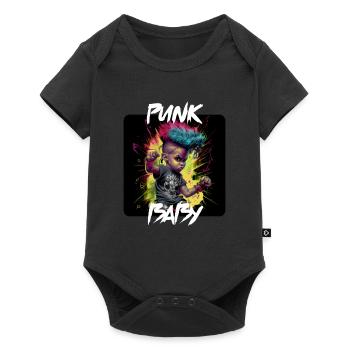 Graffiti Style - Cooles Punk Baby 6 - Baby Premium Kurzarmbody - Schwarz - Vorne