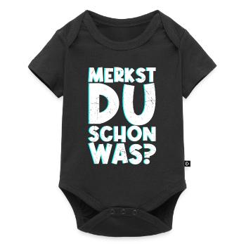 Merkst Du Schon Was - Festival Musik Geschenk Tech - Baby Premium Kurzarmbody - Schwarz - Vorne