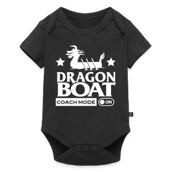 Dragon Boat Coach mode on - Baby Premium short-sleeve bodysuit - black - Front