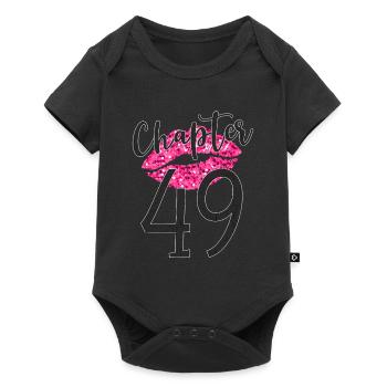 Kapitel 49 Jahre 49. Geburtstag Party Fabelhafte Lippen - Baby Premium Kurzarmbody - Schwarz - Vorne