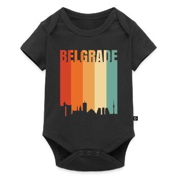 Die Schönheit Belgrads - Baby Premium Kurzarmbody - Schwarz - Vorne