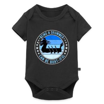 Dragon Boat Racing Boat-iful Drummer - Baby Premium Kurzarmbody - Schwarz - Vorne