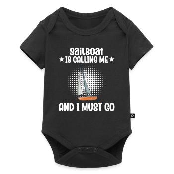 Voilier voilier m’appelle et je dois y aller - Body à manches courtes Premium Bébé - noir - Devant