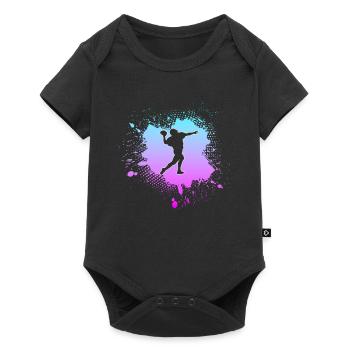 American football - Baby Premium short-sleeve bodysuit - black - Front