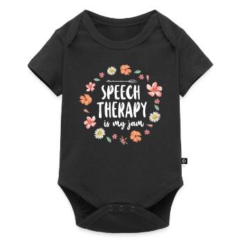 Assistant orthophoniste - Body à manches courtes Premium Bébé - noir - Devant