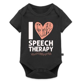 Assistant orthophoniste - Body à manches courtes Premium Bébé - noir - Devant