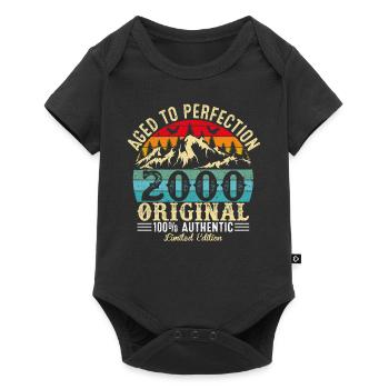 Aged to perfection 2000 Original - Baby Premium short-sleeve bodysuit - black - Front