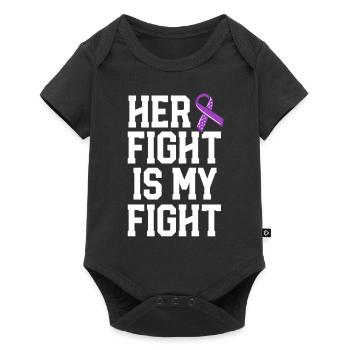 Son combat est mon combat Mastocytose Sensibilisation MCAS - Body à manches courtes Premium Bébé - noir - Devant