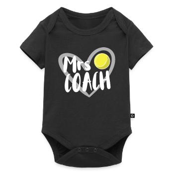 Cadeau de tennis - Body à manches courtes Premium Bébé - noir - Devant