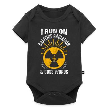 I Run On Caffeine Radiation & Cuss Words Radiology - Baby Premium short-sleeve bodysuit - black - Front