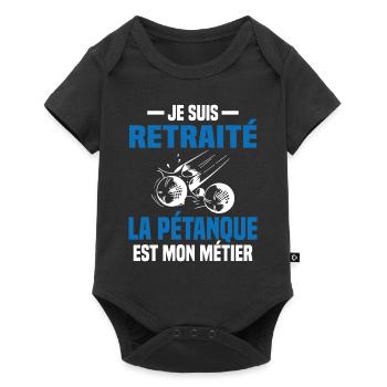 Retraité et bouliste Cadeau - Body à manches courtes Premium Bébé - noir - Devant