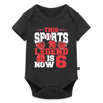This sports legend is now 26, baseball game - Baby Premium short-sleeve bodysuit - black - Front