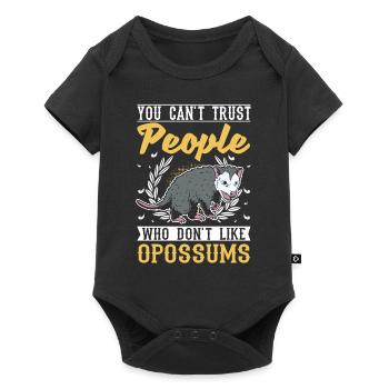 Opossum Cadeau Marsupial Opossum - Body à manches courtes Premium Bébé - noir - Devant
