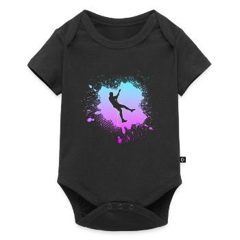 grimper - Body à manches courtes Premium Bébé - noir - Devant