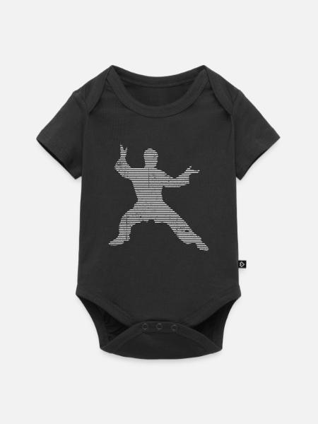 Kampfsport - Baby Premium Kurzarmbody - Schwarz