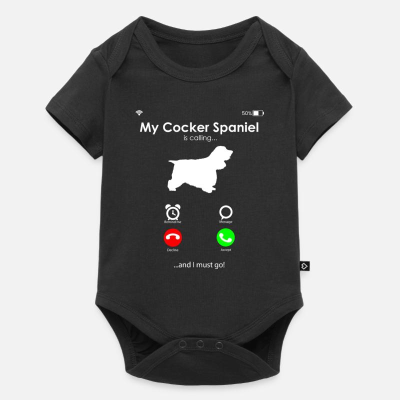 Cocker Spaniel - Body à manches courtes Premium Bébé - noir