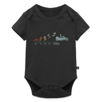 Trike Trike Rider Motor Trike Vintage Trike Bike - Baby Premium short-sleeve bodysuit - black - Front