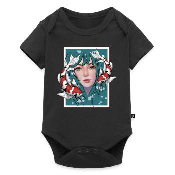 Anime Koi - Baby Premium short-sleeve bodysuit - black - Front