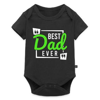 Super Dad, Daddy, bester Vater Papa Vatertag - Baby Premium Kurzarmbody - Schwarz - Vorne