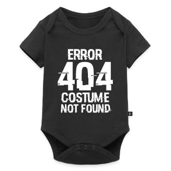 Drôles de nerds Cadeaux d’Halloween Erreur 404 Costume Pas - Body à manches courtes Premium Bébé - noir - Devant