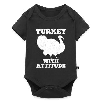 Funny Thanksgiving Gifts Sassy Sarcastic Humor - Baby Premium short-sleeve bodysuit - black - Front