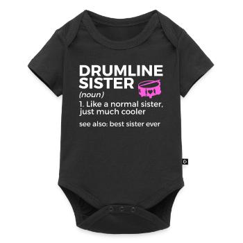 Drumline Drum Gift - Baby Premium short-sleeve bodysuit - black - Front
