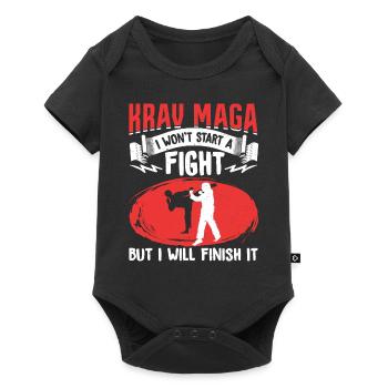 Krav Maga Apparel Israélien Self - Body à manches courtes Premium Bébé - noir - Devant