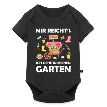 Garten Lustiger Spruch Hobbygärtner Geschenkidee - Baby Premium Kurzarmbody - Schwarz - Vorne