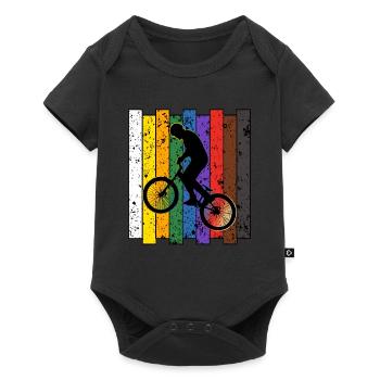 BMX / Bmx Bike / Bike / Gift / Cyclist - Baby Premium short-sleeve bodysuit - black - Front