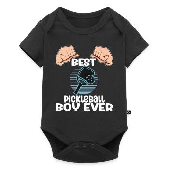 Meilleur garçon de pickleball de tous les temps - Body à manches courtes Premium Bébé - noir - Devant