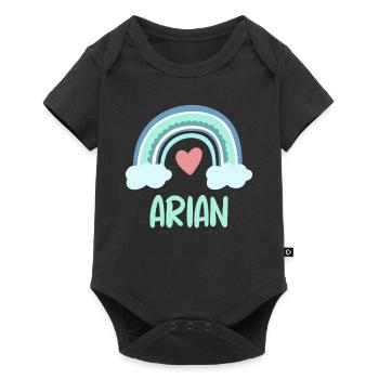 Arian Name Rainbow Baby - Baby Premium short-sleeve bodysuit - black - Front