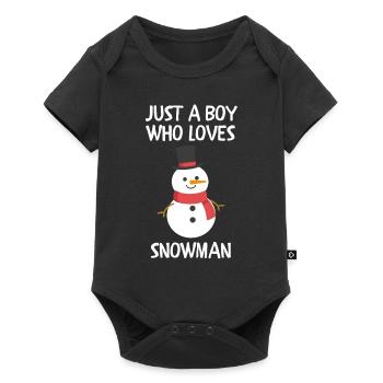 Joyeux Noël Drôle de Chemise de Noël - Body à manches courtes Premium Bébé - noir - Devant