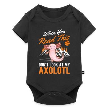 Axolotl Queue Cadeau Amphibien Axolotl - Body à manches courtes Premium Bébé - noir - Devant