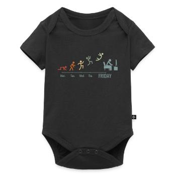 Gamer PC games gaming consoles gamble vintage - Baby Premium short-sleeve bodysuit - black - Front