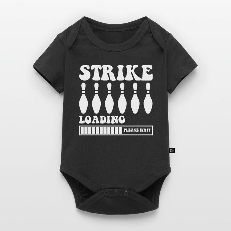Strike Loading Bitte Warten - Bowling Baby Premium Kurzarmbody