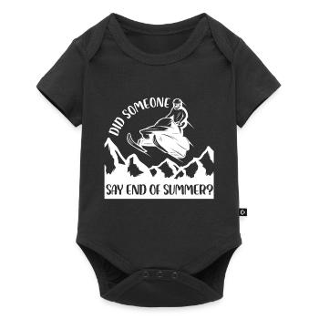 Did Somebody Say End Of Summer - Winter Season - Baby Premium short-sleeve bodysuit - black - Front