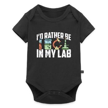 Technicien de laboratoire Je préférerais être dans le domaine de la santé médicale - Body à manches courtes Premium Bébé - noir - Devant