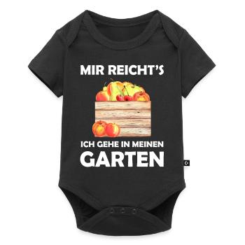 Garten Lustiger Spruch Hobbygärtner Geschenkidee - Baby Premium Kurzarmbody - Schwarz - Vorne