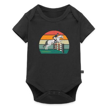 Rider Rider Horse Riding Pony Stable - Baby Premium short-sleeve bodysuit - black - Front