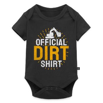Drôles d’ouvriers de la construction et de conducteurs d’excavatrices de chantier - Body à manches courtes Premium Bébé - noir - Devant