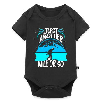 Hiking just a mile or so - Baby Premium short-sleeve bodysuit - black - Front