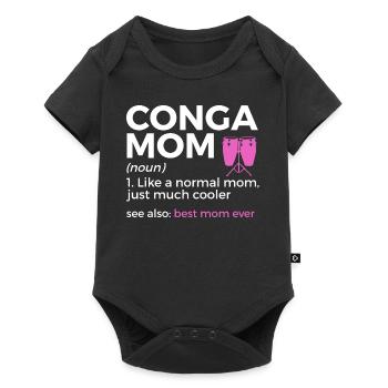 Konga musician - Baby Premium short-sleeve bodysuit - black - Front